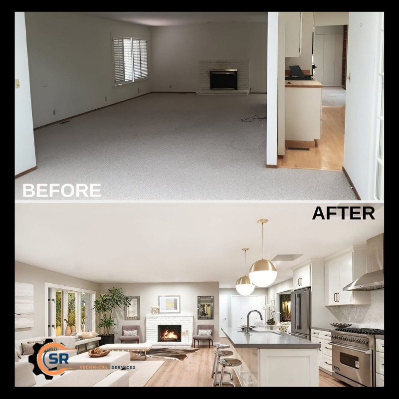 Budget kitchen renovation with compact storage and updated countertops