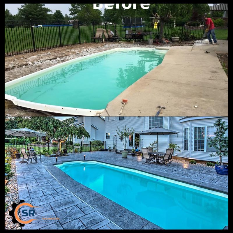 Backyard pool construction process in UAE