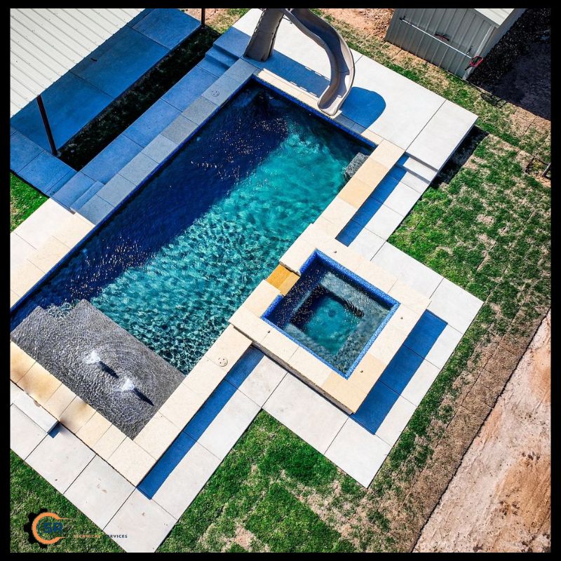 Updated pool lighting system installed during refurbishment