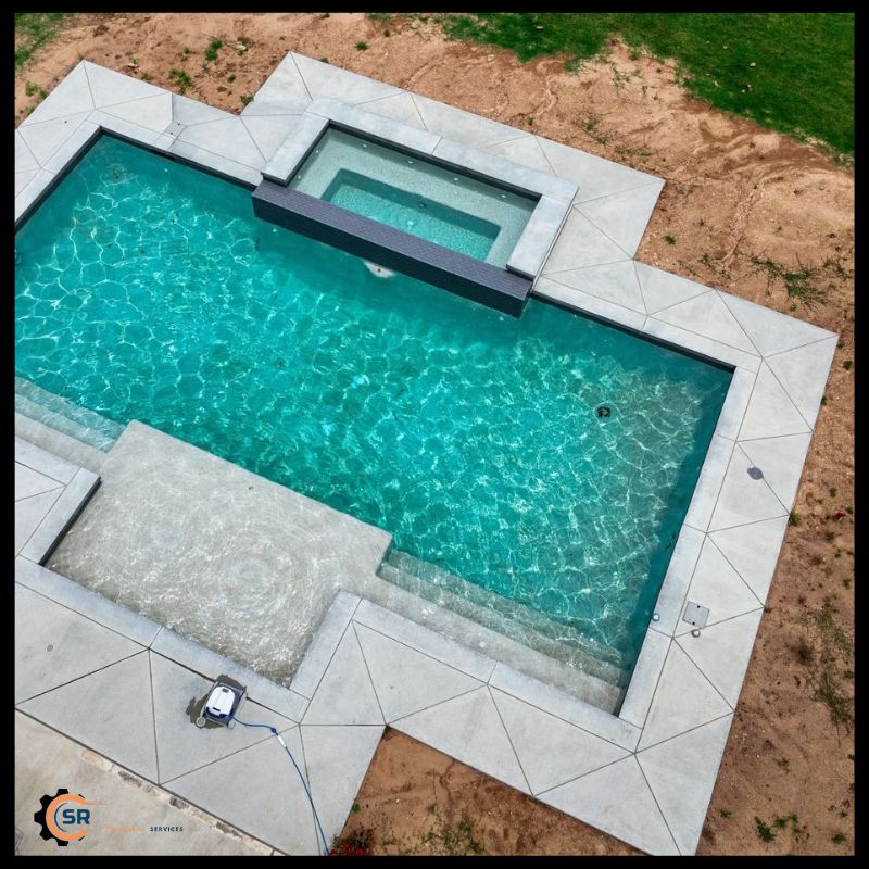 Pool resurfacing process with new materials