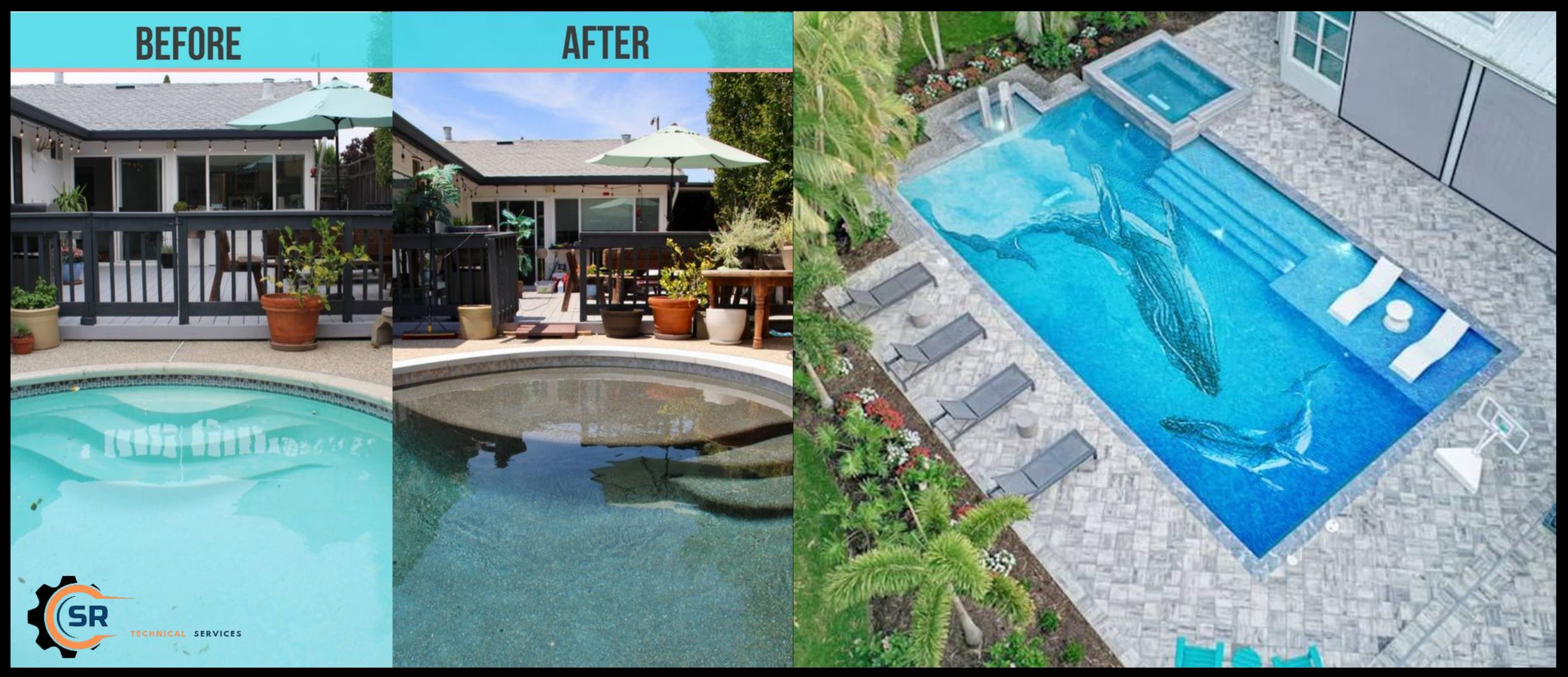 Re-grouting and tile replacement work in progress